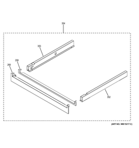 Pedestal Diagram and Parts List for PT7550DF6BB  General Electric Wall Oven