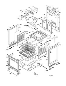 Body Parts Diagram and Parts List for JVM1540LMC42  General Electric Range