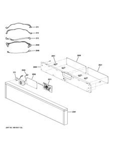 Control Parts Diagram and Parts List for ZSB9231V1SS  General Electric Wall Oven
