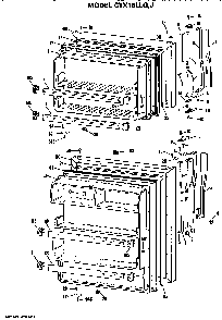 Doors Diagram and Parts List for CTX18LLJRAD  Hotpoint Refrigerator