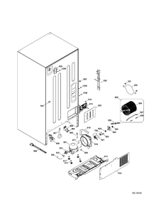 SEALED SYSTEM & MOTHERBOARD Diagram and Parts List for PNR20KGEAFBB  General Electric Refrigerator