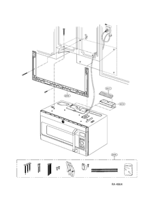 INSTALLATION PARTS Diagram and Parts List for CVM1790SSSSC01  General Electric Microwave