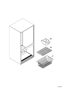 FZ BASKETS Diagram and Parts List for GBR20DSEARBS  General Electric Refrigerator