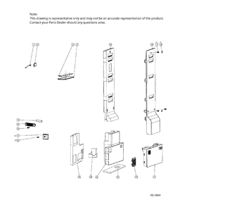 FF SECTION Diagram and Parts List for MBR12DGHAWW  General Electric Refrigerator