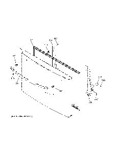 Freezer door Diagram and Parts List for GWE23GMNBES  General Electric Refrigerator