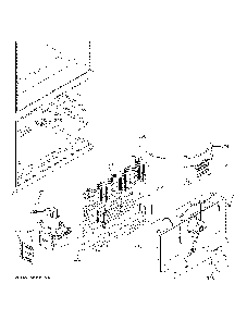Freezer Section Diagram and Parts List for GNE27EYMWFFS  General Electric Refrigerator