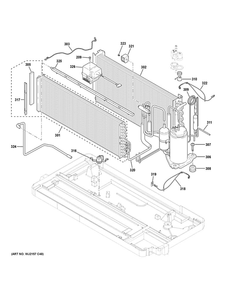 Sealed System Diagram and Parts List for AZ65H12EADW5  General Electric Air Conditioner