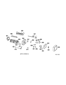 ICE MAKER Diagram and Parts List for TBX22PRBSRWW  General Electric Refrigerator