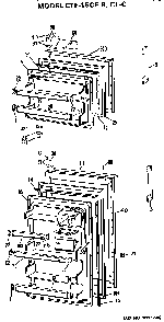Doors Diagram and Parts List for CTF15CFC  Hotpoint Refrigerator