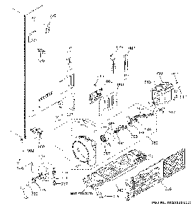 Machine Compartment Diagram and Parts List for GYE18JYLBFFS  General Electric Refrigerator
