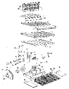 Unit Parts Diagram and Parts List for TBX18LKE  General Electric Refrigerator