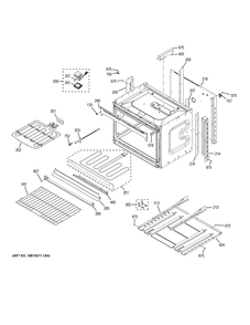 LOWER OVEN Diagram and Parts List for JT3500SF5SS  General Electric Wall Oven