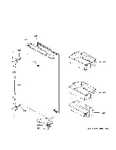 Fresh Food Door - Rh Diagram and Parts List for GFE28GYNCFS  General Electric Refrigerator
