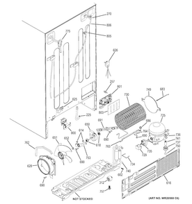 Machine Compartment Diagram and Parts List for GSS23HGHBCWW  General Electric Refrigerator