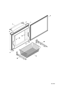 FZ DOOR Diagram and Parts List for PNR22MSEAFES  General Electric Refrigerator