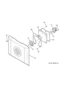 CONVECTION FAN Diagram and Parts List for JB750FJ4DS  General Electric Range