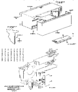 Cabinet Parts Diagram and Parts List for A2B768DAASD2  General Electric Air Conditioner