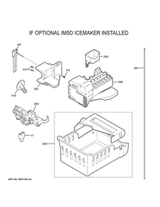 Optional Accessories Diagram and Parts List for GYE22GENCDS  General Electric Refrigerator