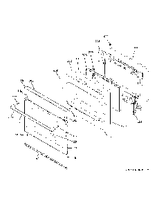 Lower Door Diagram and Parts List for CES750M2N5S5  General Electric Range