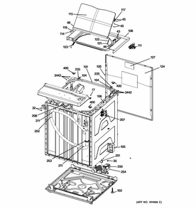 Cabinet 6 Diagram and Parts List for 36371542211  Kenmore Washer Dryer Combo