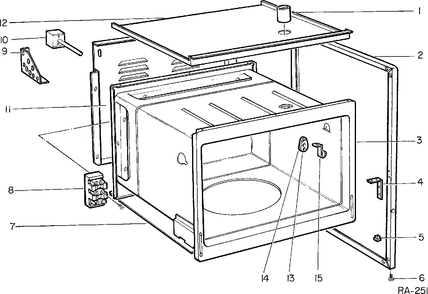 Part Location Diagram of WB23M80 GE NO LONGER AVAILABLE