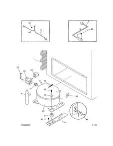 SYSTEM Diagram and Parts List for 81310  General Electric Freezer