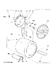 Drum Diagram and Parts List for GTD84GCSN1WS  General Electric Dryer