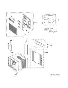 Part Location Diagram of WJ65X21840 GE TOP RAIL