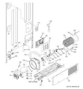 Machine Compartment Diagram and Parts List for PGS25KSEAFSS  General Electric Refrigerator