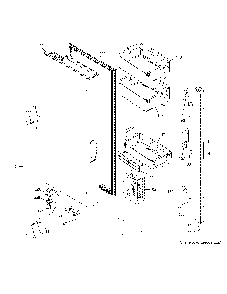 Fresh food door - lh Diagram and Parts List for ZWE23ESHRSS  General Electric Refrigerator