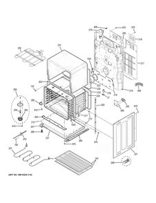 LOWER OVEN Diagram and Parts List for JB860BJ5TS  General Electric Range