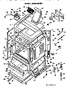 Part Location Diagram of WB7K40 GE SHIELD LAMP