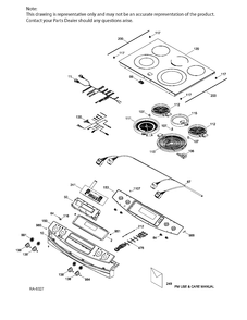 Part Location Diagram of WS01A02200 GE PM USE & CARE MANUAL
