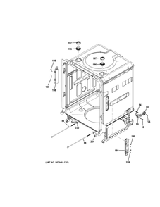 BODY PARTS 2 Diagram and Parts List for ZDT800SIF7II  General Electric Dishwasher