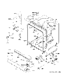 Body parts Diagram and Parts List for GDF510PGM4BB  General Electric Dishwasher