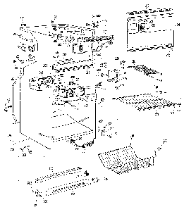 Cabinet Diagram and Parts List for TBX18LJB  General Electric Refrigerator