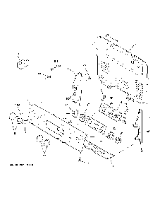 Control Panel Diagram and Parts List for JB625DK8WW  General Electric Range