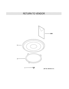 Microwave Diagram and Parts List for GCBK09N1W1BB  General Electric Microwave Oven Combo