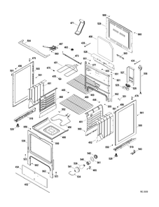 Part Location Diagram of WS01L03937 GE BACKGUARD ASM (White)