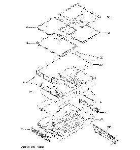 Fresh Food Shelves Diagram and Parts List for GFE24JBLPFTS  General Electric Refrigerator