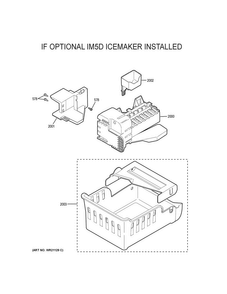 Optional Accessories Diagram and Parts List for GFE28HSKBSS  General Electric Refrigerator