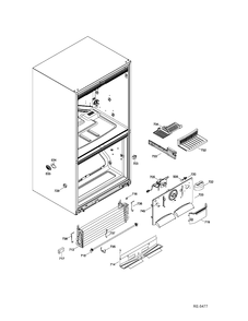 FZ FUNCTIONAL PARTS Diagram and Parts List for ADR20KSEARES  General Electric Refrigerator