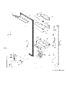 Fresh food door - lh Diagram and Parts List for ZWE23ESNDSS  General Electric Refrigerator