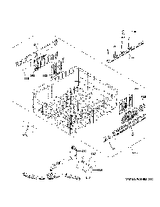 Upper rack assembly Diagram and Parts List for GDT665SFN2DS  General Electric Dishwasher