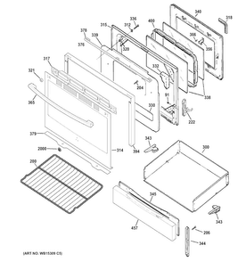 Part Location Diagram of WB56X20867 GE DRAWER Assembly