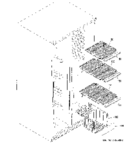 Freezer shelves Diagram and Parts List for GSE25GGHRCBB  General Electric Refrigerator