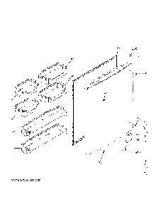 Fresh Food Door Diagram and Parts List for GDE25ESKPRSS  General Electric Refrigerator