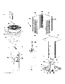 Room Air Conditioner Diagram and Parts List for NS17H60SA451A  General Electric Air Conditioner