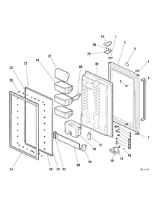 Part Location Diagram of WG03L01416 GE HINGE