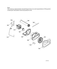 BLOWER & DRIVE ASM Diagram and Parts List for GTD42EAAJ0WW  General Electric Dryer